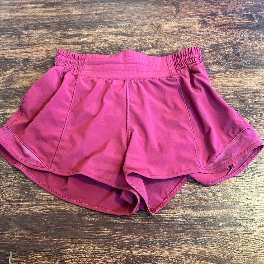 Lululemon Athletica Pink Athletic Shorts Lightweight Moisture-Wicking